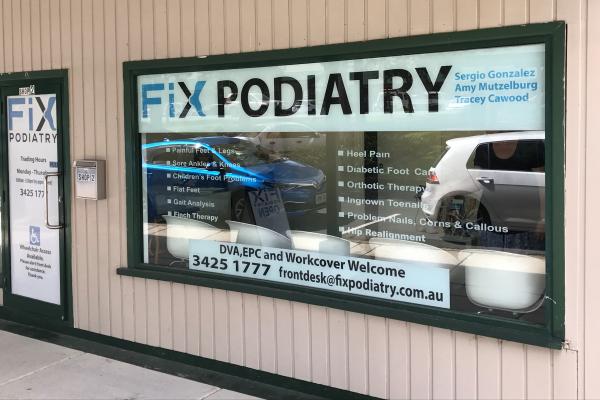 Solid Panel Signage for Fix Podiatry