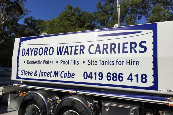 Dayboro Water Carriers Business Trailer Wraps and Stickers