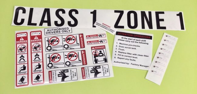 Forklift Safety Stickers